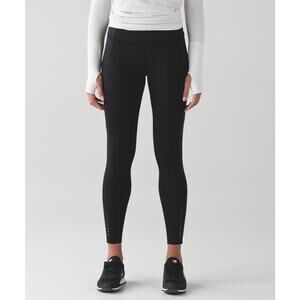 Lululemon Fast And Free 7/8 Tight Black 7 Pocket Approx. Size 8